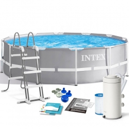Каркасный бассейн Intex  366х99 см, (+фильтр, лестница)